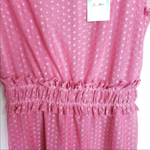 ▪️NWT Ella Moon rose dress size medium smocked waist - Picture 11 of 11